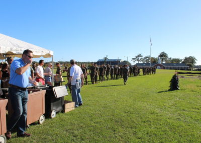 Marines in line for food